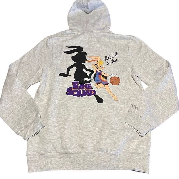 Mitchell & Ness X Space Jam A New Legacy Tune Squad Hoodie Gray Sweater Lola L - Picture 1 of 11